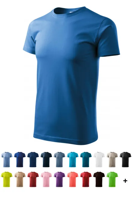 Das einfache T-Shirt der Männer, hellblau