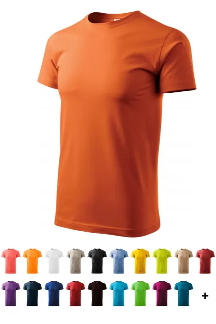 Das einfache T-Shirt der Männer, orange