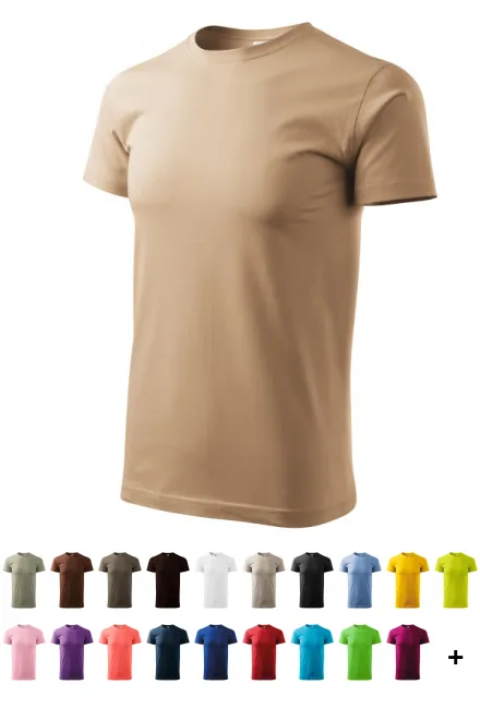 Das einfache T-Shirt der Männer, sandig