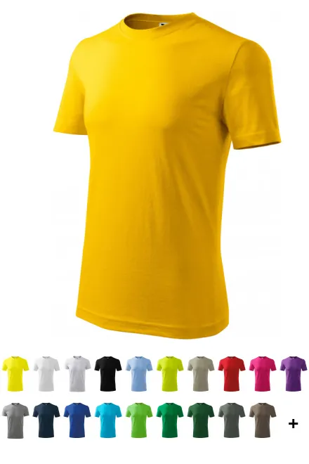 Das klassische T-Shirt der Männer, gelb