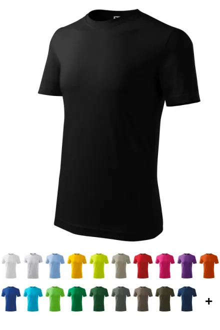 Das klassische T-Shirt der Männer, schwarz