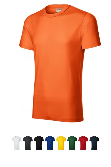 Duurzaam heren T-shirt zwaarder, oranje
