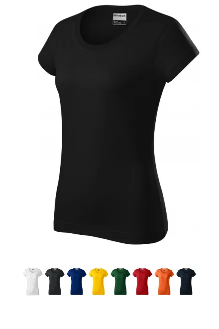 Duurzaam zwaargewicht dames T-shirt, zwart