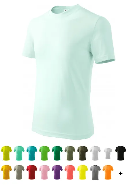 Eenvoudig kinder T-shirt, ijsgroen