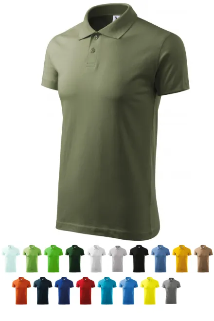 Eenvoudig poloshirt voor heren, khaki