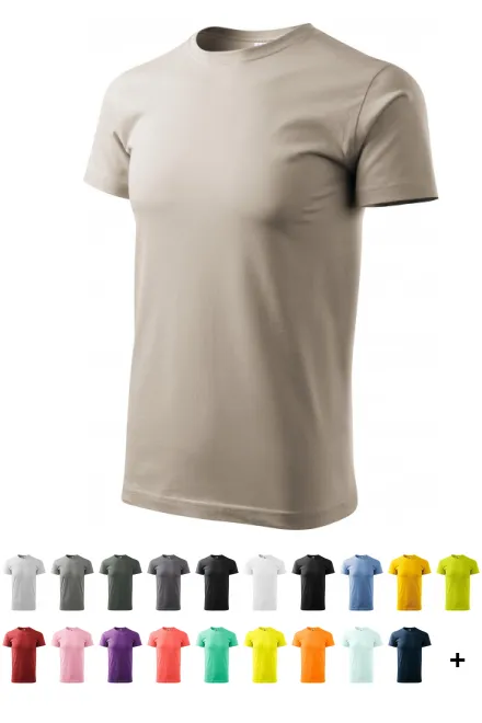 Eenvoudig T-shirt voor heren, ijsgrijs