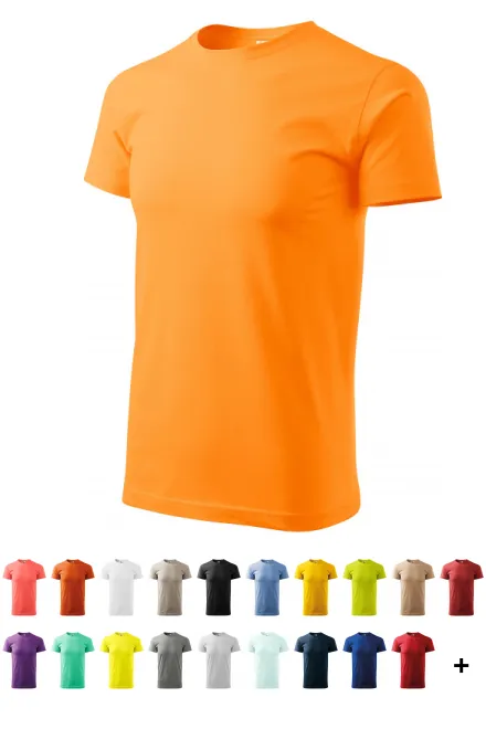Eenvoudig T-shirt voor heren, Mandarijn sinaasappel