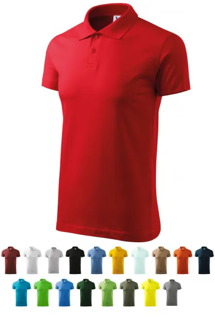 Einfaches Herren Poloshirt, rot