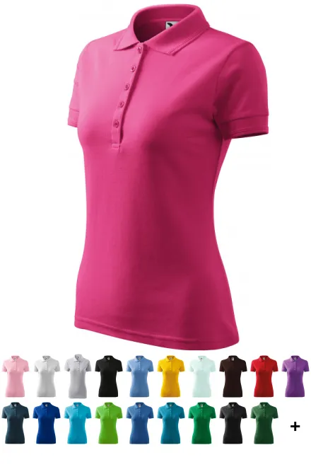 Elegant dames poloshirt, purper