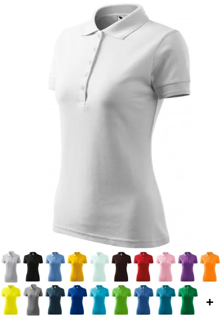 Elegant dames poloshirt, witte