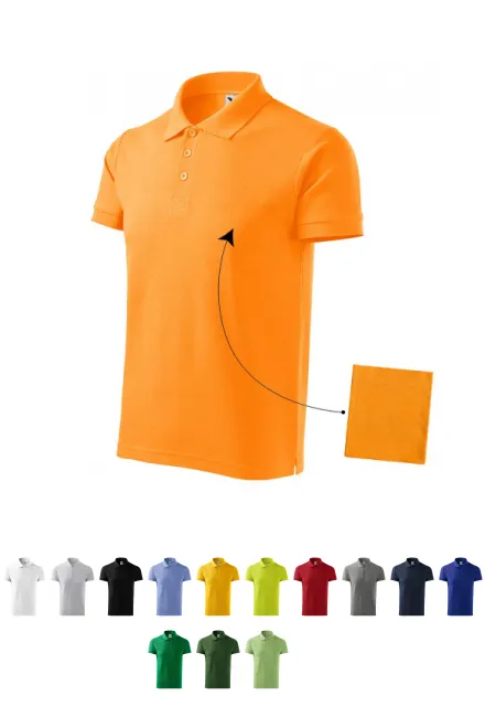 Elegant poloshirt voor heren, Mandarijn sinaasappel