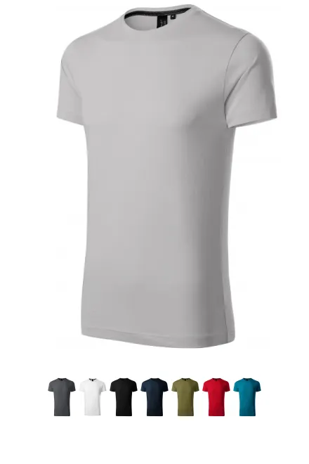 Exklusives Herren-T-Shirt, Silber grau