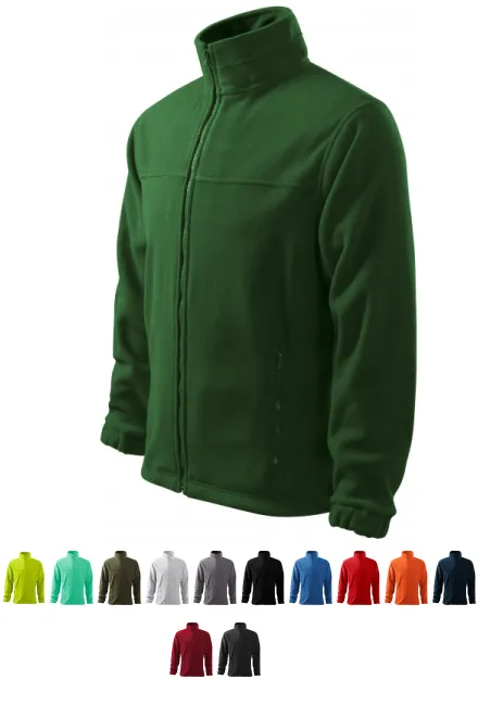 Fleecejacke für Herren, Flaschengrün