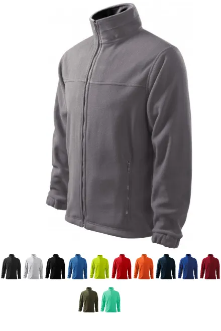 Fleecejacke für Herren, stahlgrau