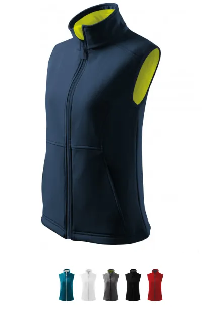 Gilet ajusté pour femme, bleu foncé