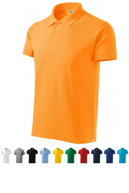 Gröberes Poloshirt für Herren, Mandarine
