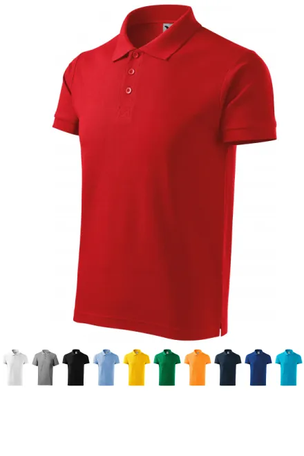 Gröberes Poloshirt für Herren, rot