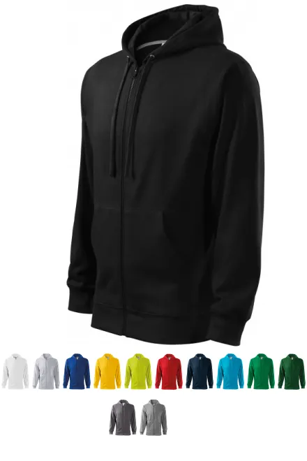 Herren Sweatshirt mit Kapuze, schwarz