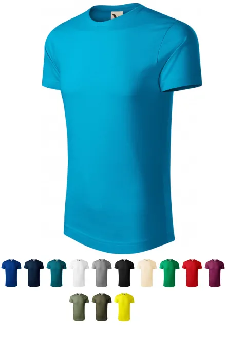 Herren T-Shirt aus Bio-Baumwolle, türkis