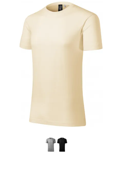 Herren T-Shirt aus Merinowolle, mandel