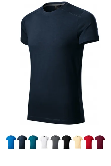 Herren T-Shirt verziert, ombre blau