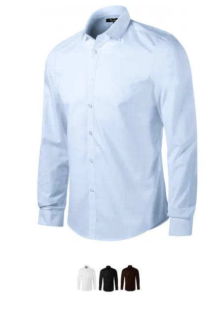 Herrenhemd mit langen Ärmeln Slim Fit, hellblau