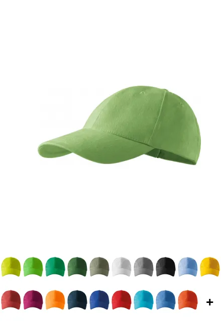 Kap met 6 panelen, erwt groen