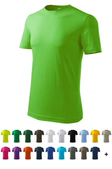 Klassiek T-shirt voor heren, appel groen