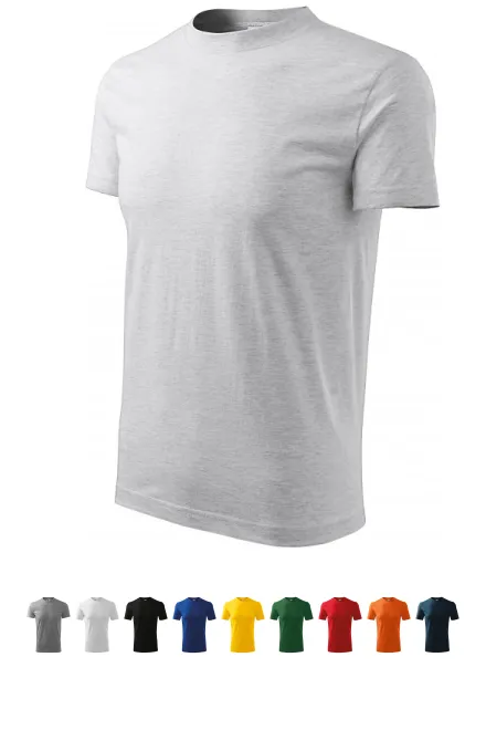 Klassisk T-shirt, ljusgrå marmor