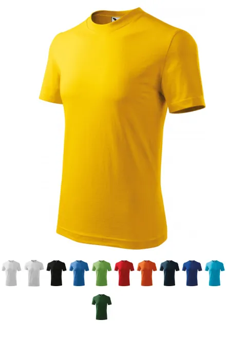 Kraftig T-shirt, gul