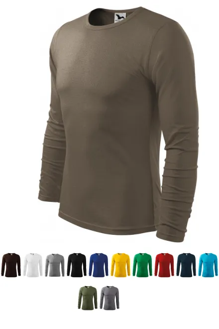 Långärmad T-shirt herr, army