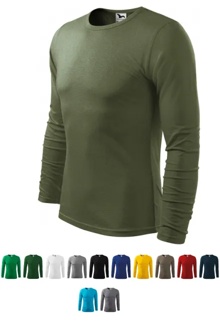 Langärmliges T-Shirt für Männer, khaki
