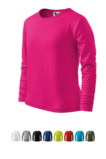 LangarmShirt für Kinder, himbeere