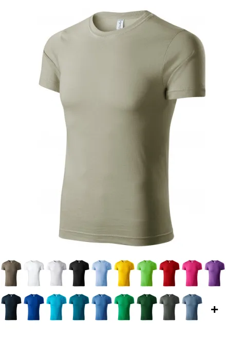 Lätt T-shirt med korta ärmar, ljus khaki