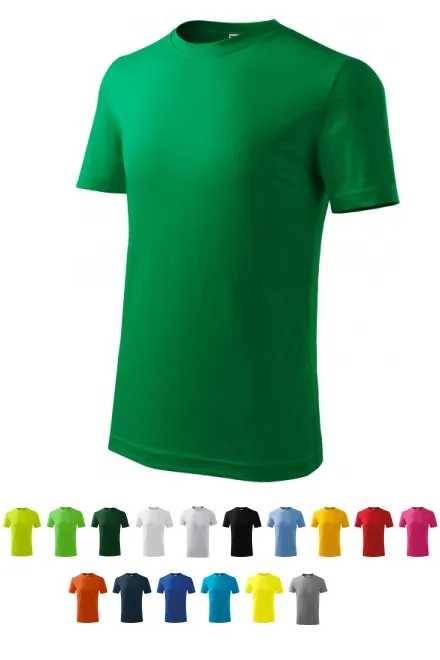 Lichtgewicht T-shirt voor kinderen, gras groen