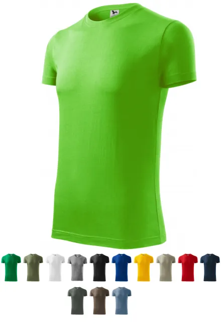Mænds moderigtige T-shirt, æblegrøn