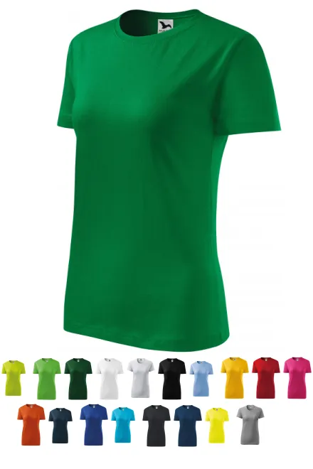 Maglietta classica da donna, erba verde