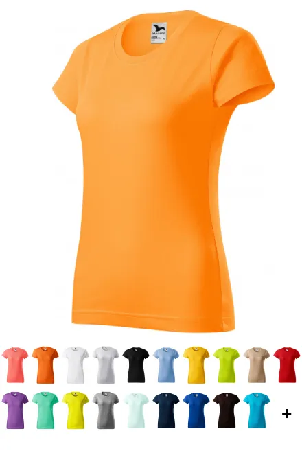 Maglietta semplice da donna, mandarino