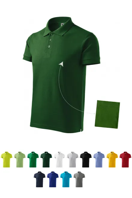 Muška elegantna polo majica, tamnozelene boje