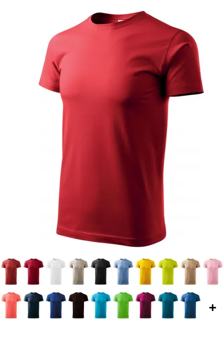 Muška jednostavna majica, crvena