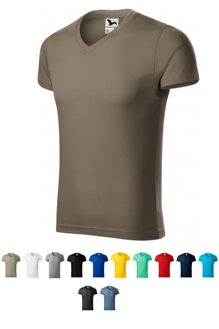 Nauwsluitend T-shirt voor heren, army