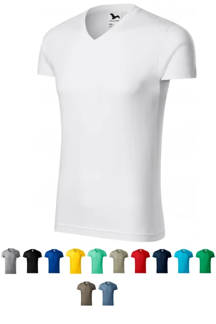 Nauwsluitend T-shirt voor heren, witte