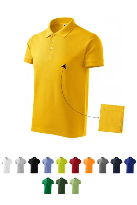 Pánska elegantná polokošeľa, žltá