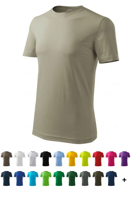 Pánské triko klasické, svetlá khaki