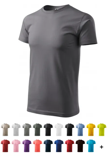 Paprasti vyriški marškinėliai, plieno pilka