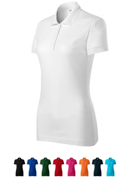Polo ajusté pour femme, blanche
