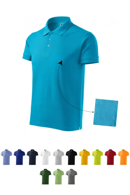Polo elegant pentru bărbați, turcoaz