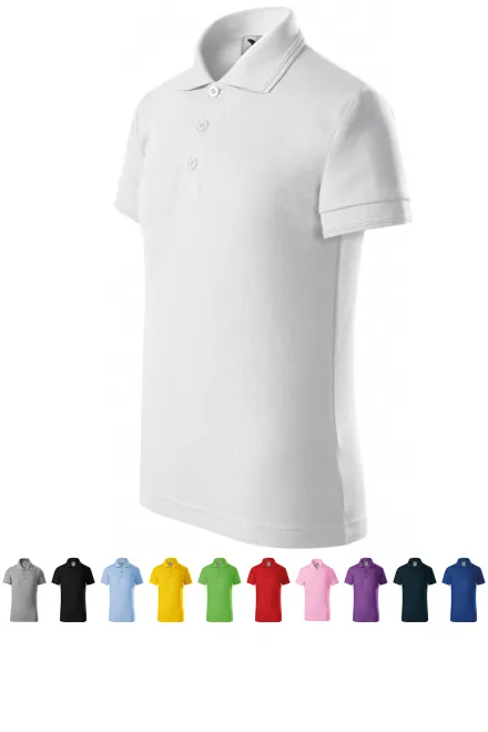 Polo pour enfants, blanche