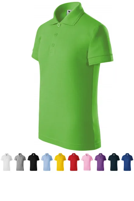 Poloshirt til børn, æblegrøn