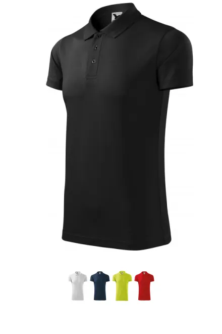 Sport Poloshirt, schwarz